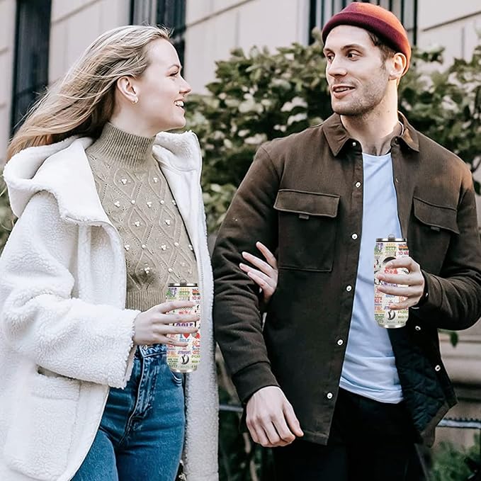 Golf Tumbler Cup With Lid - Travel Mug, Birthday Gifts for Golf Lovers, Stainless Steel Vacuum Coffee Cup for Women Men, 17 Oz