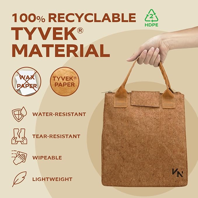 VonNova Women’s Insulated Lunch Bag with Premium 4mm Cooler Insulation, Cute Large 7L Lunch Tote for Office, Durable Small Lunch Box for Women, Stylish Lunchbox for Adults, Teens, Nurses, Teachers