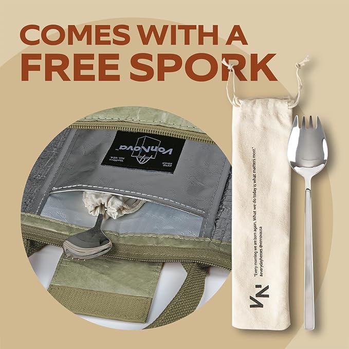 VonNova Women’s Insulated Lunch Bag with Premium 4mm Cooler Insulation, Cute Large 7L Lunch Tote for Office, Durable Small Lunch Box for Women, Stylish Lunchbox for Adults, Teens, Nurses, Teachers