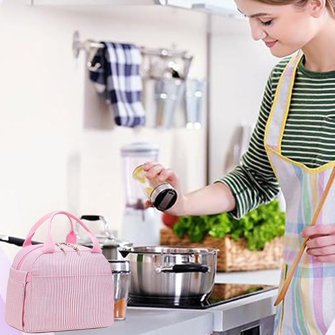 Bluboon Lunch Box for Women Cute Lunch Bag Reusable Insulated Lunch Bags Large Capacity Lunchbox Cooler for Work Picnic or Travel