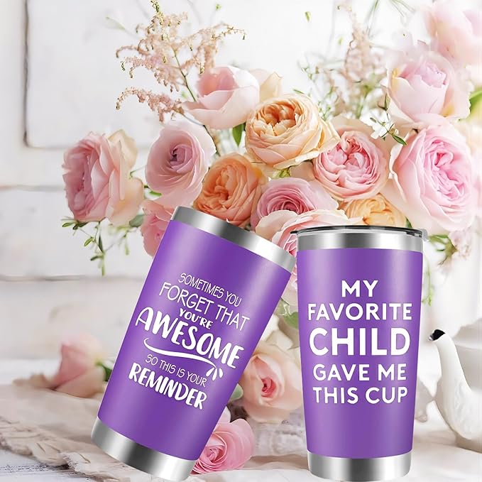 Gifts for Mom From Daughter Son - Mothers Day Birthday Gifts for Women - Sometimes You Forget You Are Awesome - Inspirational Mug Birthday Gift for Mom, Grandma from Daughter Son - 20 Oz Tumbler