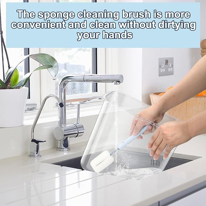 12 lbs Airtight Dog Cat Food Storage Container and Dog Treat Containers BPA-Free, PET Clear Stackable Pet Storage Bin, 1-Cup Scoop, 1-Sponge cleaning brush, Pop Top, With handle, Easy Mobility-large