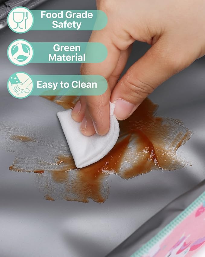 Bagseri Lunch Bag for Kids - Insulated Lunch Box for Girls Leak-Proof and Reusable Lunch Bag for Girls Toddler Lunch Box for Daycare and School, Pink Cute Unicorn