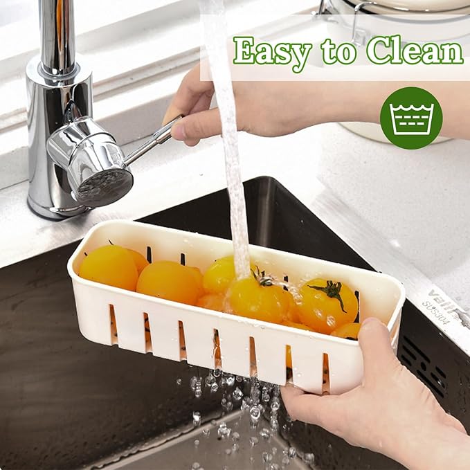 shopwithgreen Salad Bar Containers for Fridge with Lid and Handle, Fruit Storage Containers with 4 Removable Colanders, Berry Box Fresh Produce Saver for Fruit, Veggie, Refrigerator, Kitchen, Picnic