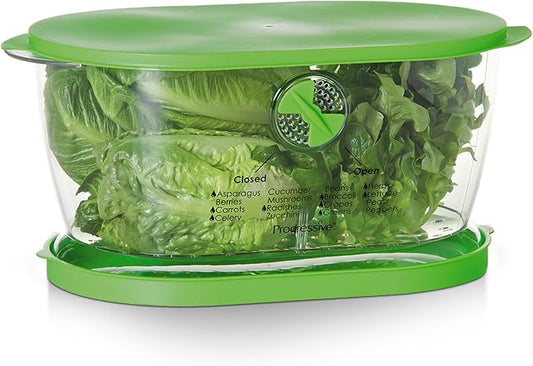 Prep Solutions by Progressive Lettuce Keeper Produce Storage Container, 4.7 Quarts, Green (LKS-06)