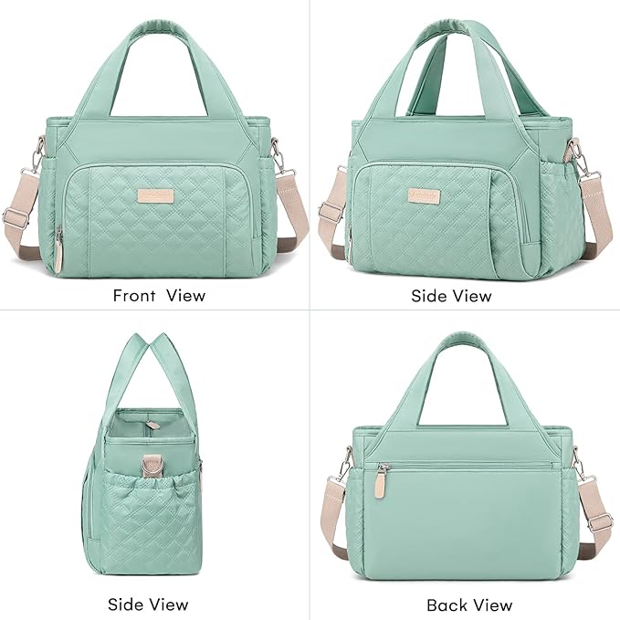 Artelaris Insulated Lunch Bag for Women,Leak-Proof Cooler Lunch Box, Cooling Tote for Adult,with 7 Pockets,Adjustable Strap(15 Liters)