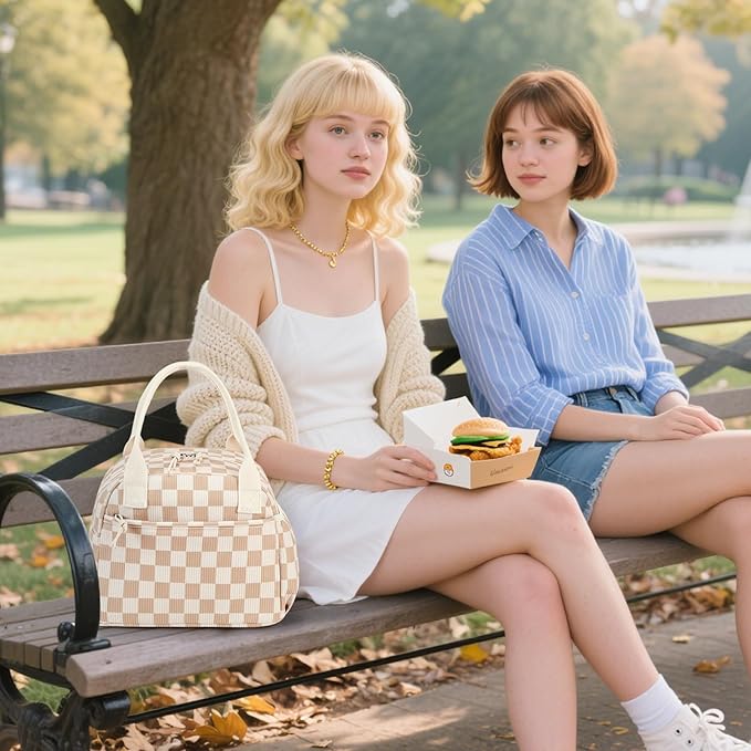 CAMTOP Lunch Box for Women Men Insulated Lunch Bag Lunch Tote Bag Leakproof Thermal Cooler Large Capacity for Travel Work School Picnic