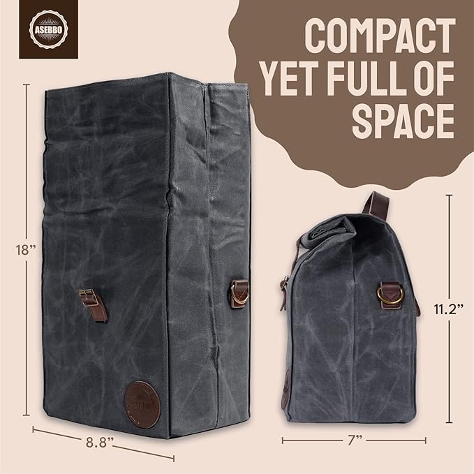 ASEBBO Insulated Lunch Bag for Women & Men (Grey)