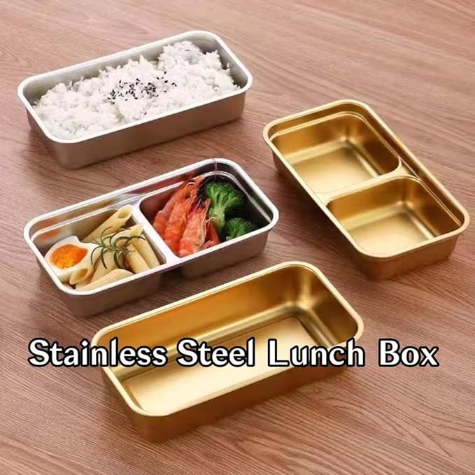 2 Pcs Reusable Food Storage Containers with Lids, Stainless Steel Snack Containers, Condiment Container, Grab and Go Snack Containers for Snacks,Dips,Lunch,Travel and Outdoor Camping