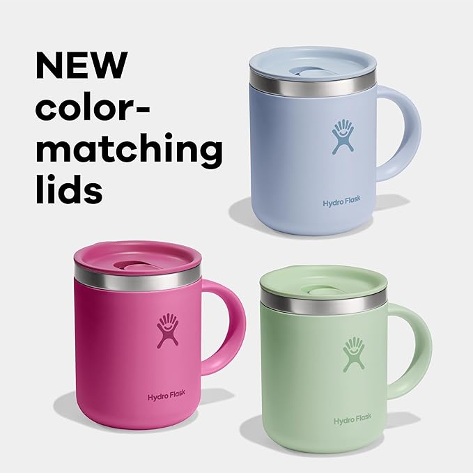 Hydro Flask Coffee Mug – Insulated Stainless Steel, Non Spill, Leak Proof Travel Mug 24 Oz Surf Blue