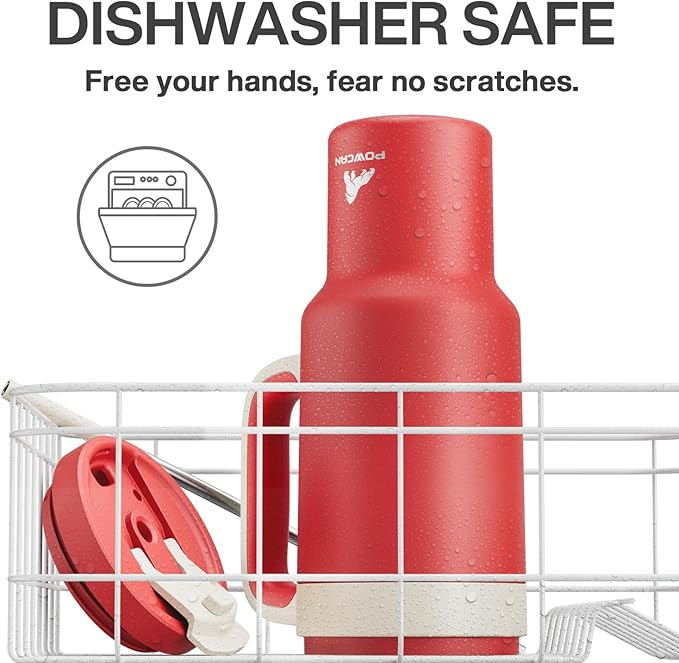 40 oz Tumbler with Handle, 2-in-1 Straw and Sip Lid, Leakproof, Dishwasher Safe, Insulated Stainless Steel Travel Coffee Mug, Keeps Cold for 34 Hours, Fits in Car Cup Holder (Passion)