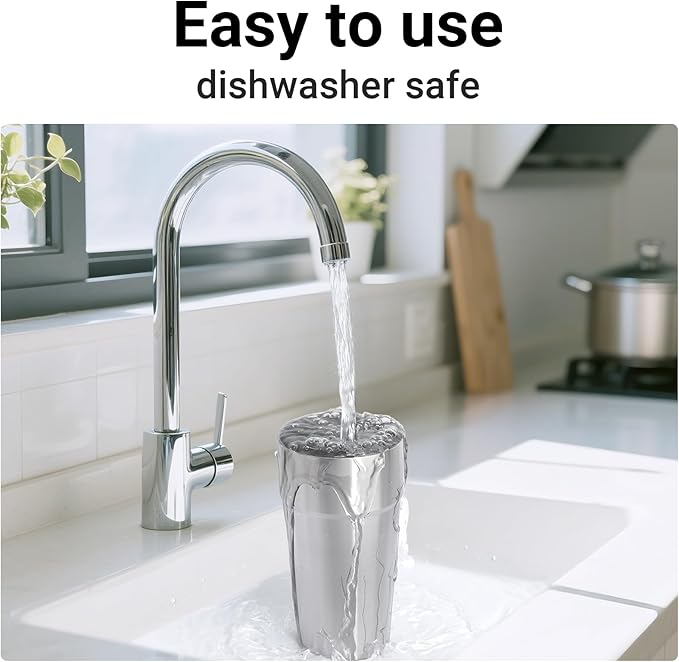 Beasea Stainless Steel Cups 19 oz, 4 Pack Large 18.6oz 550ml Stackable Stainless Steel Tumbler Double Wall Insulated Individual Metal Pint Glasses Tin Drinking Cups for Home Party Camping