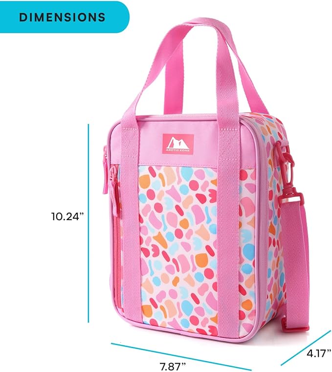 Arctic Zone Urban Lunch Box Combo with 210g Ice Pack and Sandwich Container, Tutti Fruiti