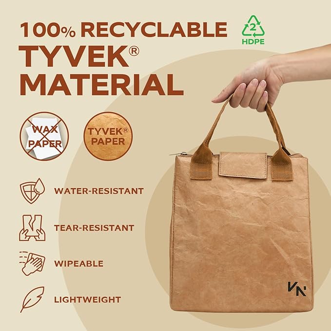 VonNova Women’s Insulated Lunch Bag with Premium 4mm Cooler Insulation, Cute Large 7L Lunch Tote for Office, Durable Small Lunch Box for Women, Stylish Lunchbox for Adults, Teens, Nurses, Teachers