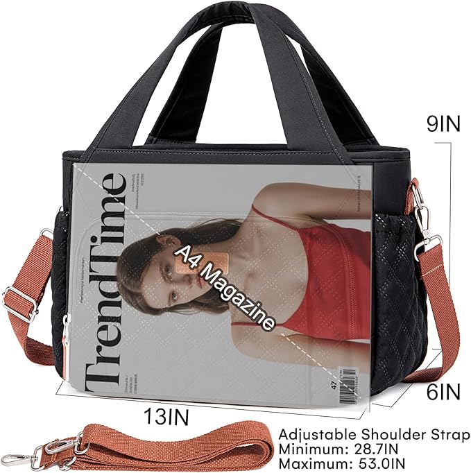 Artelaris Insulated Lunch Bag for Women,Leak-Proof Cooler Lunch Box, Cooling Tote for Adult,with 7 Pockets,Adjustable Strap(15 Liters)