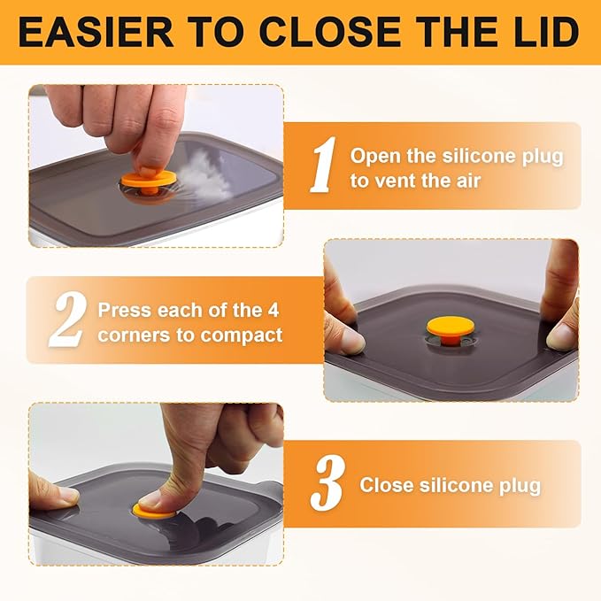 YUPER Stainless Steel Food Containers, Meal Prep Containers, Bacon Cheese Sandwich Container for Refrigerator, Stainless Steel Containers with Airtight Lids, 3 Pack (17+27+33OZ)