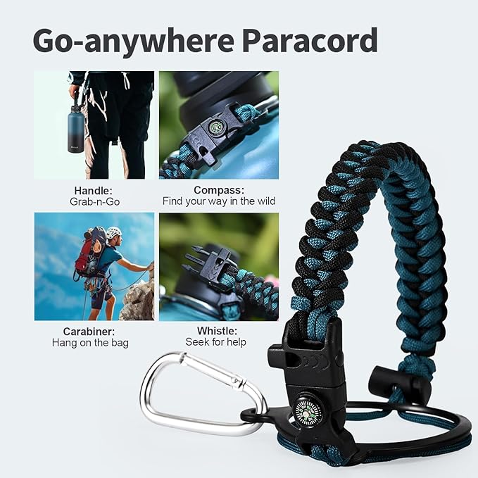 87 oz Insulated Water Bottle with Straw (Cold for 48 Hrs), Half Gallon Stainless Steel Triple Wall Vacuum Sports Water Jug, Leakproof Hydro Cup Flask with Straw Spout Lids & DIY Stickers