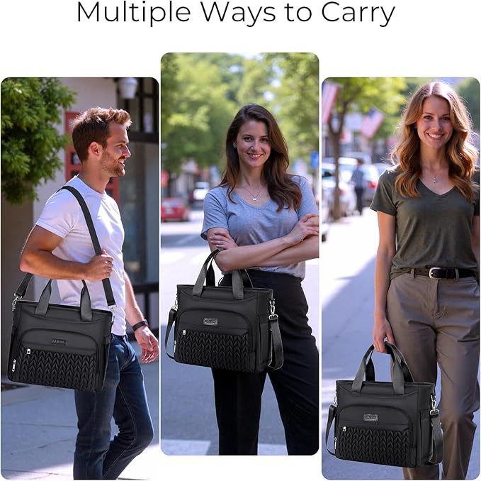 AIJIEKE Insulated Lunch Bag for Men Women, Lunch Box, Lunch Tote for Work, Large Leak Proof Cooler Bag with Removable Strap, Reusable Adult Lunchbag, Picnic, Office, Beach (A.Black)