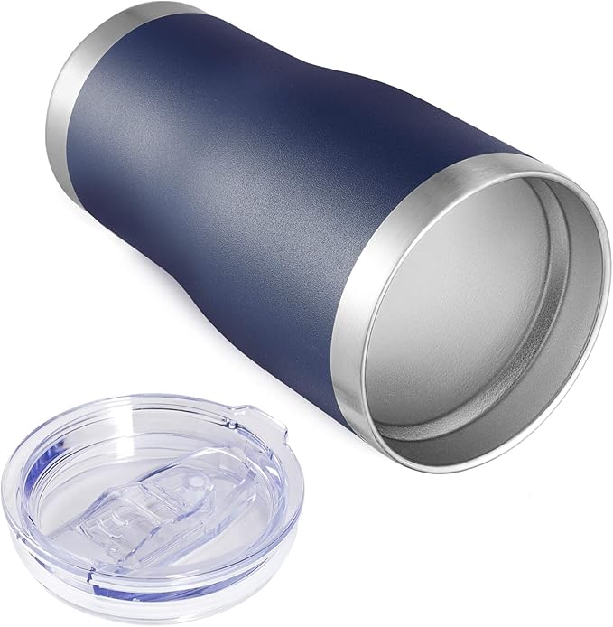 VEGOND 20oz Tumbler Stainless Steel Tumbler Cup with Lid And Straw Vacuum Insulated Double Wall Travel Coffee Mug(Navy Blue 1 Pack)