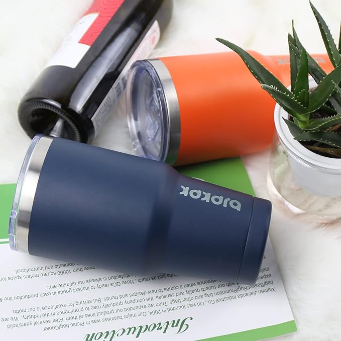 BJPKPK 30 oz Tumbler with Lid and Straw, Stainless Steel Insulated Travel Coffee Mug Reusable Thermal Cup,Red