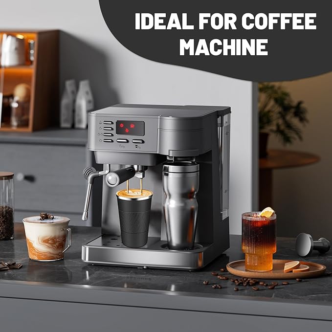 Insulated Coffee Tumblers with Flip Lid 12oz / 17oz, Stainless Steel Travel Coffee Mug Leak Proof, Vacuum Insulated Coffee Mug Reusable Cup, Keeps Cold and Hot for Coffee Tea