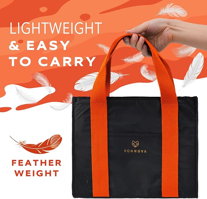 VonNova Women’s Insulated Lunch Bag – Cute Large 7L Lunch Tote for Office – Durable Small Lunch Box for Women with Premium Cooler Insulation – Stylish Lunchbox for Adults, Nurses & Teachers