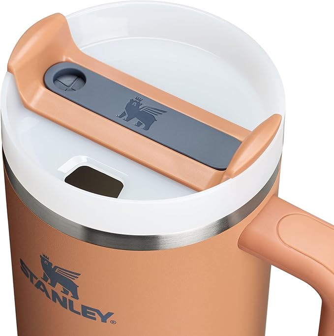 Stanley Quencher H2.0 Tumbler with Handle and Straw 40 oz | Flowstate 3-Position Lid | Cup Holder Compatible for Travel | Insulated Stainless Steel Cup | BPA-Free | Toast