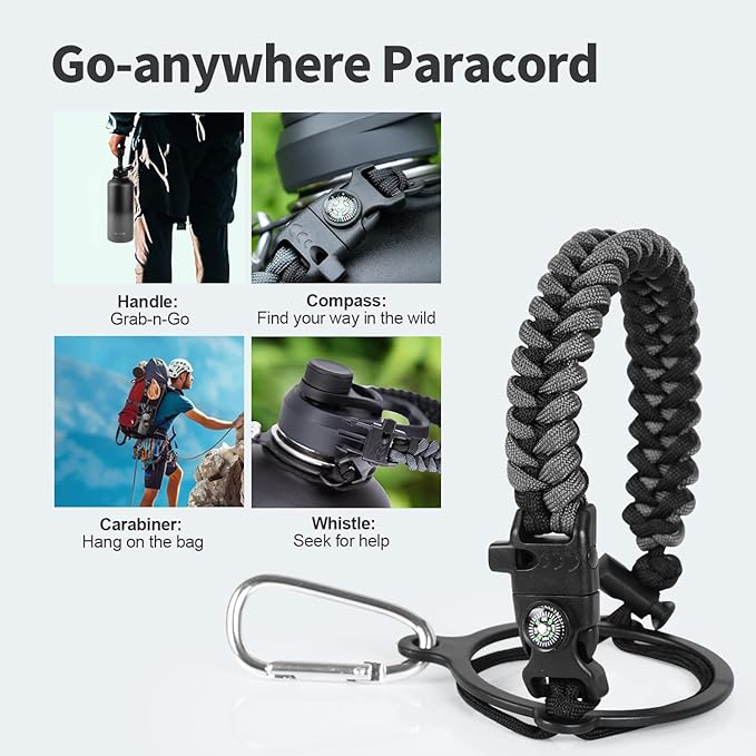 87 oz Insulated Water Bottle with Straw (Cold for 48 Hrs), Half Gallon Stainless Steel Triple Wall Vacuum Sports Water Jug, Leakproof Hydro Cup Flask with Straw Spout Lids & DIY Stickers