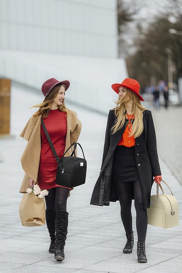 XQXA Lunch Bag Reusable Insulated Cooler Water Resistant Lunch Box Adult Tote Lunch Bag for Women/Men Work Picnic Beach or Travel