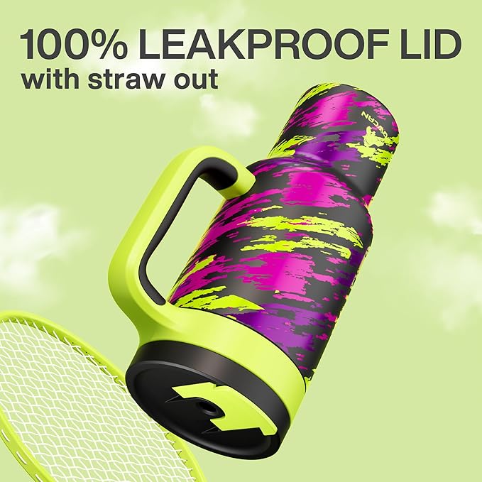 40 oz Tumbler with Handle, 2-in-1 Straw and Sip Lid, Leakproof, Dishwasher Safe, Insulated Stainless Steel Travel Coffee Mug, Keeps Cold for 34 Hours, Fits in Car Cup Holder (Furious Fast)