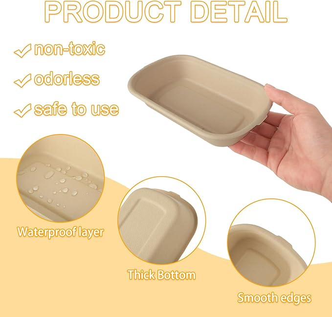 100Pcs 17 oz Paper Bowls with Lid, Disposable Salad Bowls with Lids, Microwave Safe Paper Take Out Food Containers for Meal Prep