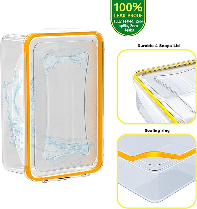 70 Pcs Large Food Storage Containers with Lids Airtight-2500ML to Small Box,Total 22812 ML Stackable Kitchen Bowls Set(35 Containers,35 Lids)-BPA Free Leak proof Plastic Boxes-Microwave safe