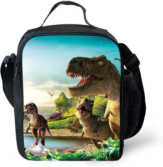 CARBEEN 3D Animal Dinosaur Cat Shark Husky and Dolphin Insulated Lunch Box Cooler Bag (DINOSAUR7)