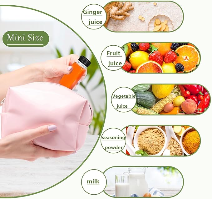 30 Pcs 2oz Plastic Juice Bottles with Caps,Reusable Clear Drink Containers,Transparent Square Bottle with Lids for Juices,Milk,Smoothies,Tea and Other Beverages(Black)