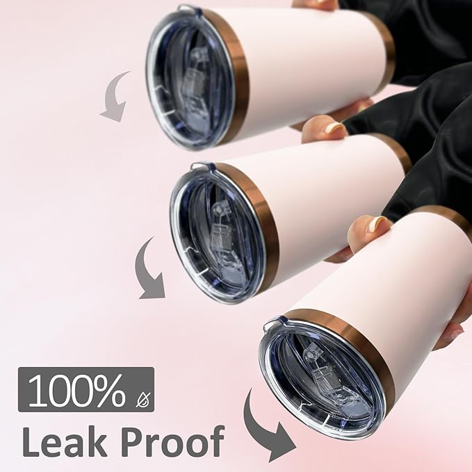 20 oz Tumbler Stainless Steel Tumbler with Lid and Straw, Double Wall Vacuum Insulated Travel Coffee Mug for Laser Engrave, Powder Coated Cup for Hot and Cold Drinks (Pink,1 pack)