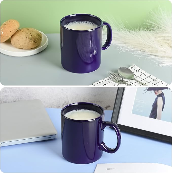 29oz Extra Large Ceramic Coffee Mug with Handle for Office and Home (Blue)
