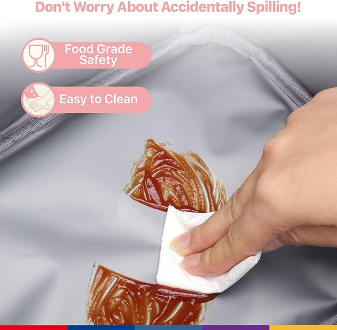 Bagseri Lunch Bag for Girls - Kids Lunch Box for Girls Reusable Leak-Proof and Insulated Kids Lunch Bag Toddler Lunch Box for Daycare and School, Glitter Purple Unicorn (Water Bottle Not Included)