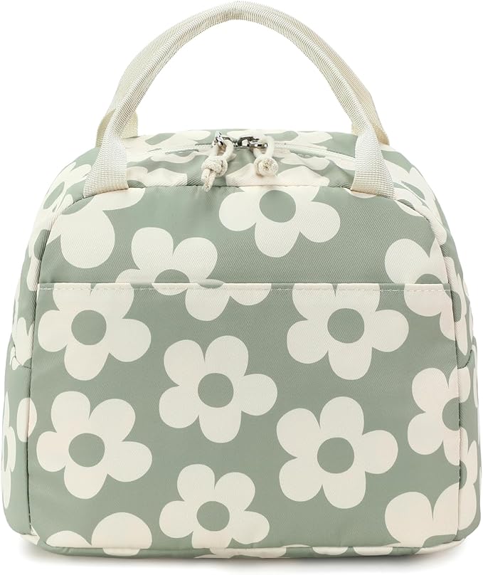 Bluboon Lunch Bag for Women Men Cute Corduroy Lunch Tote Bags Reusable Insulated Lunch Box Large Capacity Reusable Insulated Cooler for Work Picnic or Travel