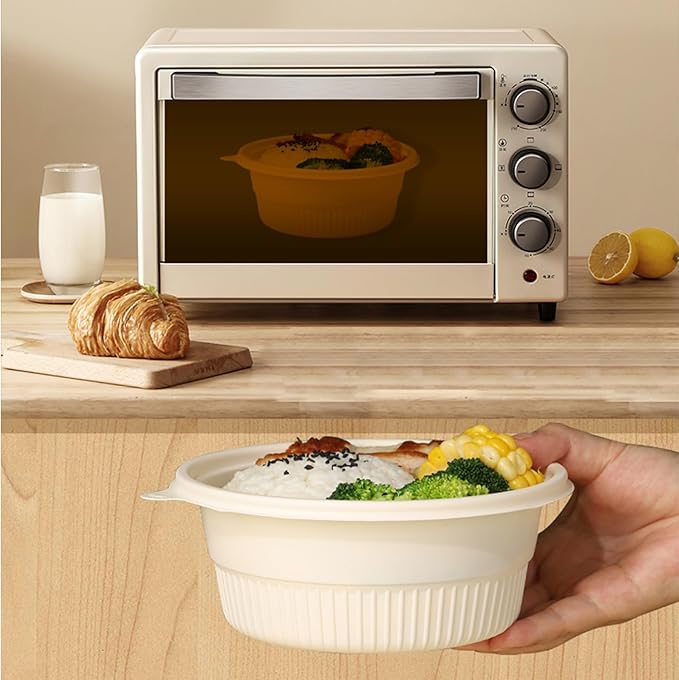 30 Packs 16oz Meal Prep Containers Disposable,take out food storage Take Out Containers, Stackable, Microwaving, And Freezing