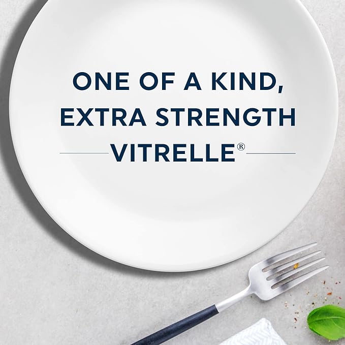Corelle Vitrelle 18-Piece Service for 6 Dinnerware Set Triple Layer Glass and Chip Resistant, Lightweight Round Plates and Bowls Set, Country Cottage