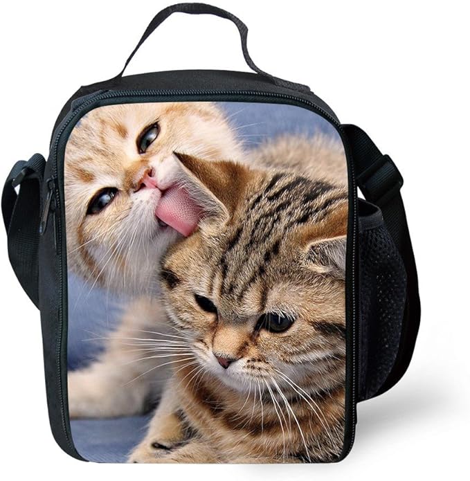 CAIWEI 3D Animal Dinosaur Cat Shark Husky and Dolphin Insulated Lunch Box Cooler Bag (Animal11)