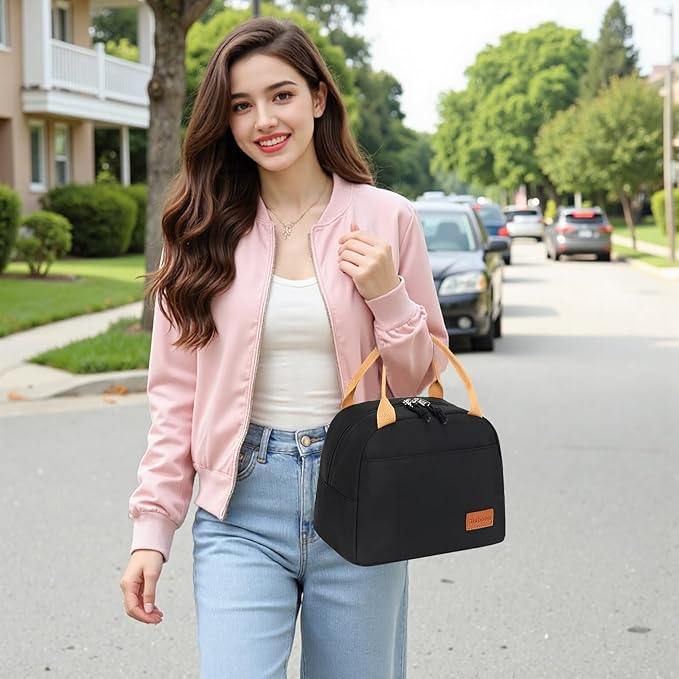 Bluboon Lunch Box for Women Cute Lunch Bag Reusable Insulated Lunch Bags Large Capacity Lunchbox Cooler for Work Picnic or Travel