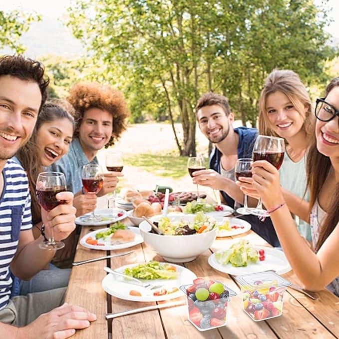 8 Packs Plastic Food Pan with Lids Clear Food Storage Containers 1/6 Size 6 Inch Deep Restaurant Commercial Hotel Pans Stackable Polycarbonate Pan for Vegetables Fruits Beans Corns