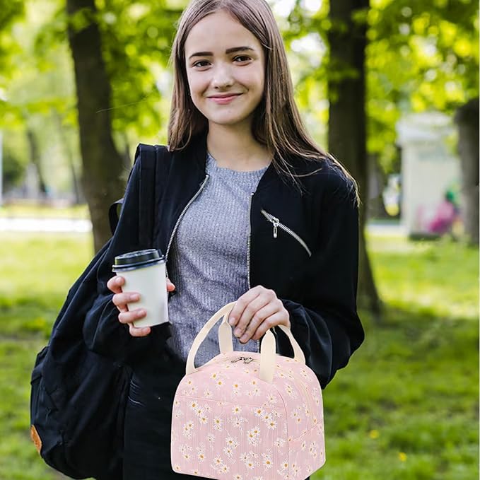 Bluboon Lunch Box for Women Cute Lunch Bag Reusable Insulated Lunch Bags Large Capacity Lunchbox Cooler for Work Picnic or Travel