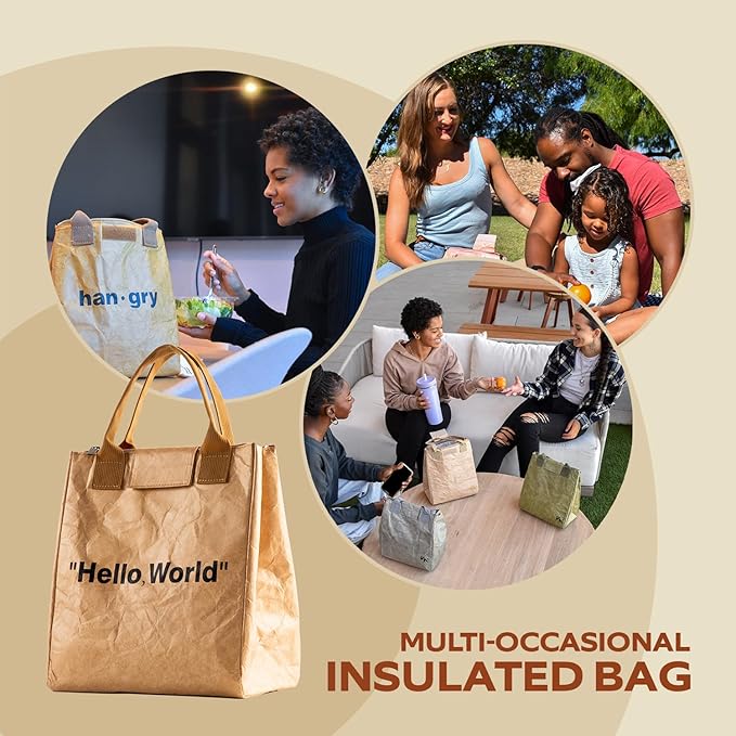 VonNova Women’s Insulated Lunch Bag with Premium 4mm Cooler Insulation, Cute Large 7L Lunch Tote for Office, Durable Small Lunch Box for Women, Stylish Lunchbox for Adults, Teens, Nurses, Teachers