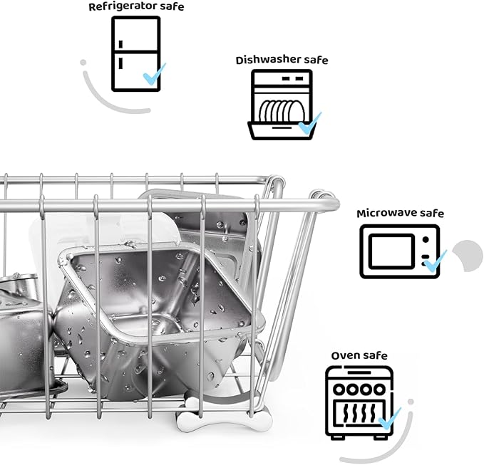 Stainless Steel Snack Box Containers for Kids, 3 Pack 12.8 oz Leak-Proof Microwave-safe Small Food Storage Container with Lid, Metal Compact Bento Lunch Box Container for School Travel