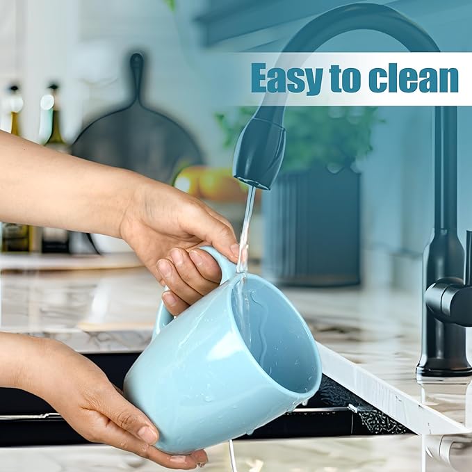 27OZ Extra Large Ceramic Coffee Mug, Jumbo Coffee Mugs, Big Tea Cups with a Large Handle for Office and Home set of 2 (Light blue)