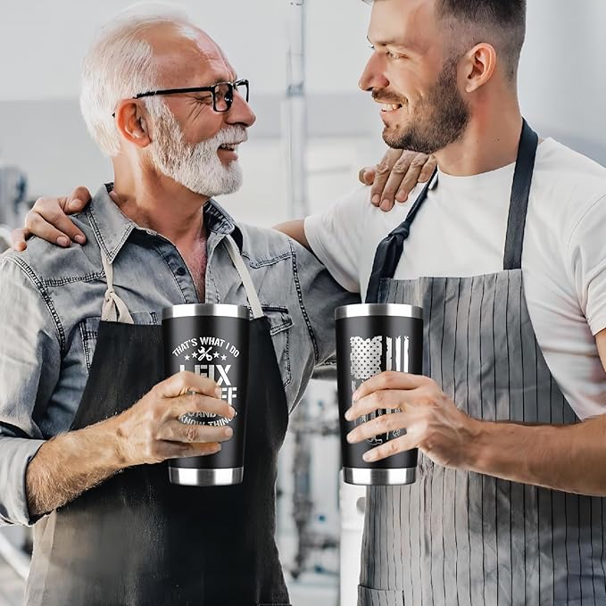 Father's Day Gifts for Dad, Men, Husband, Grandpa, Mechanic Father, Handyman - Mens Birthday Gift Ideas, Gifts for Dad for Birthday, Fathers day, Christmas, Keeps Drinks Hot or Cold, 20oz Tumbler