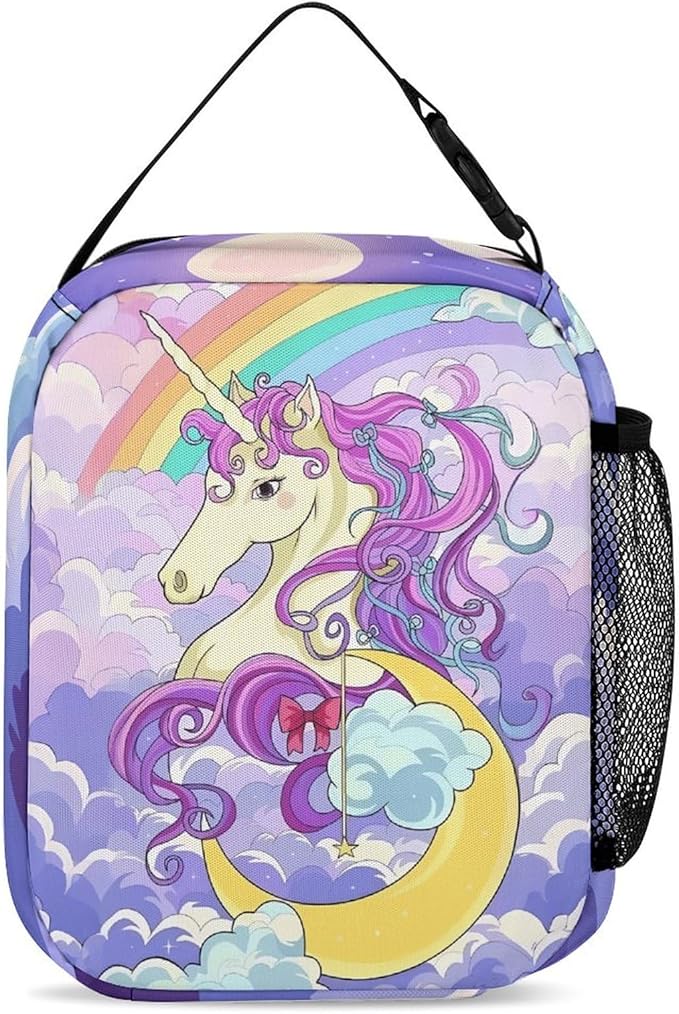 Unicorn Lunch Box 10 Inch Reusable Insulated Unicorn Lunch Bag