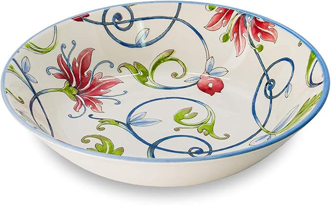 Tudor Royal 12-Piece Round Porcelain Dinnerware Set, Service for 4, Botanical Design, Summer Flowers, Plates Bowls Dishes, Glossy, Premium Quality Dish Set, Unique Pattern